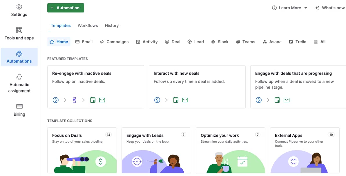 Automation in Pipedrive