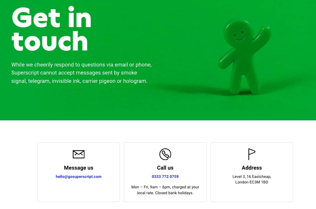 SuperScript Customer Experience