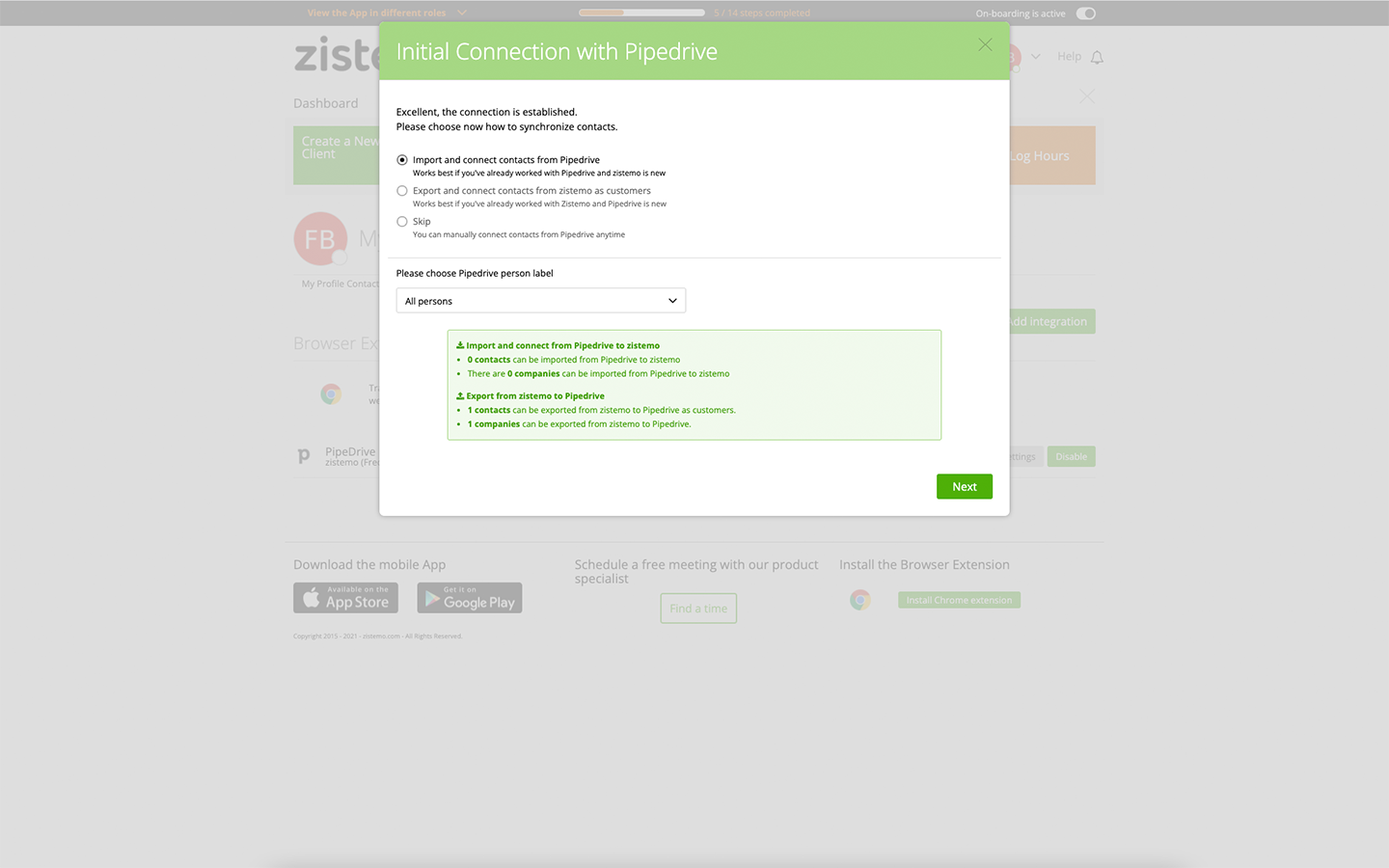 App screenshot