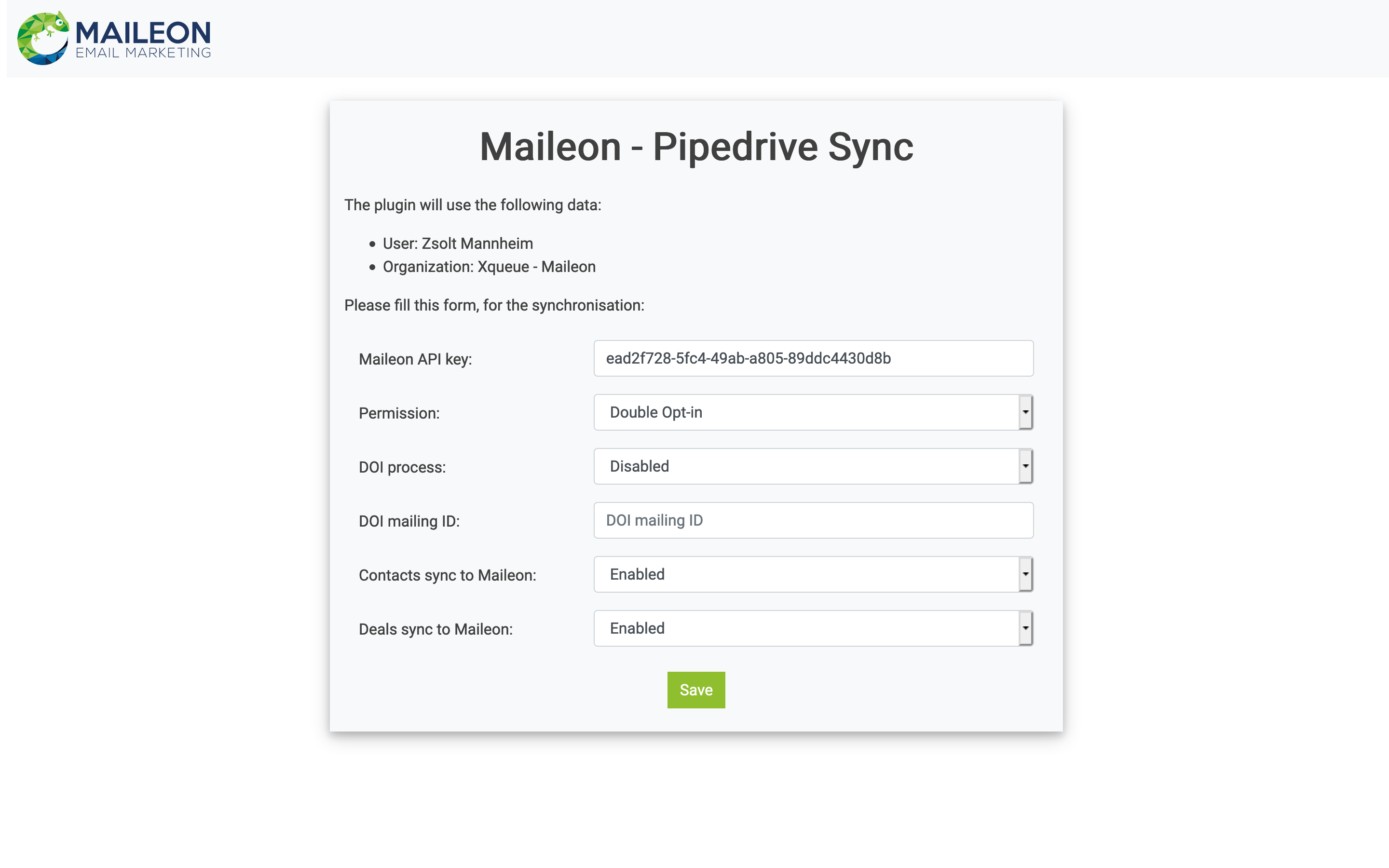 App screenshot