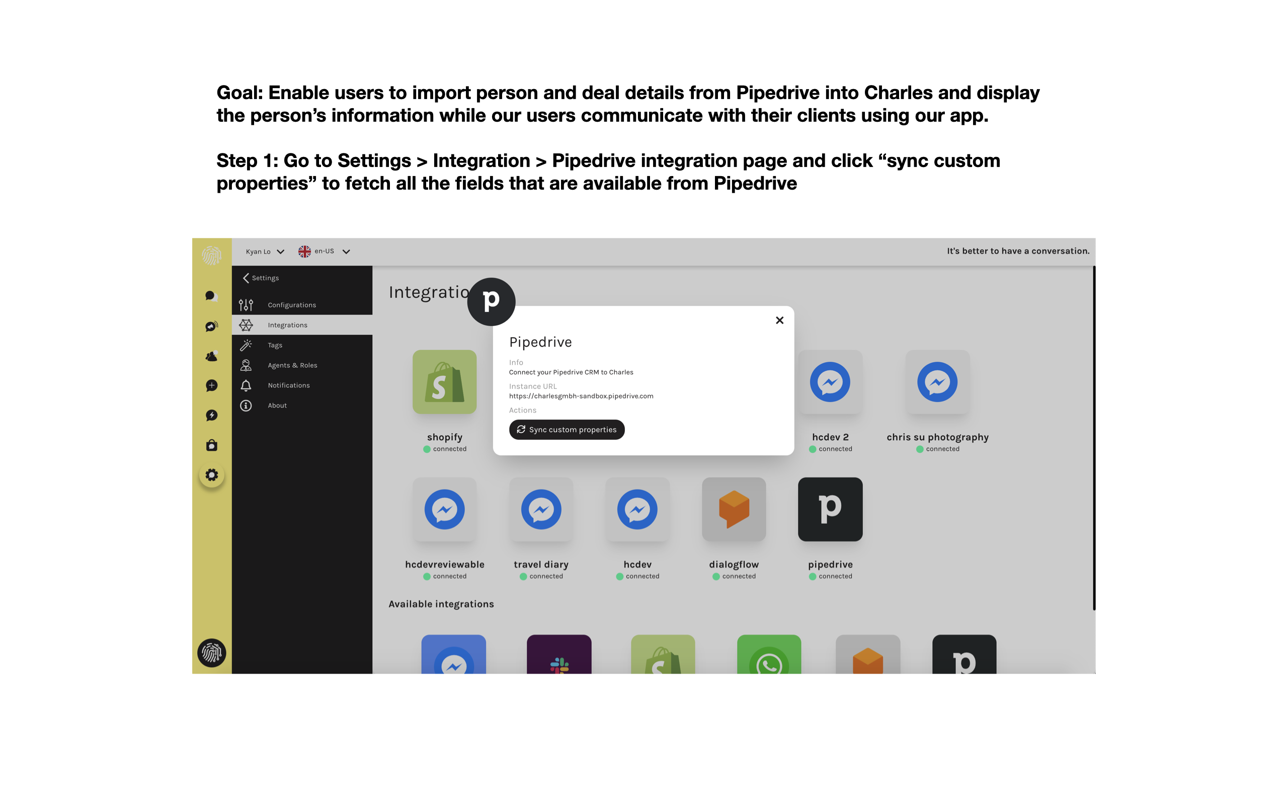 App screenshot