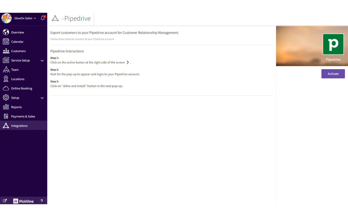 App screenshot