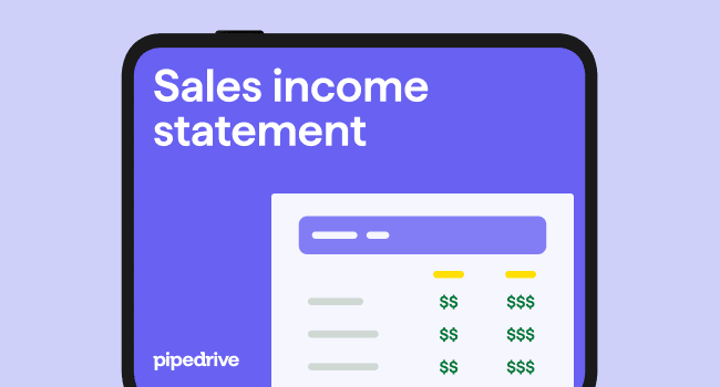 Sales income statement